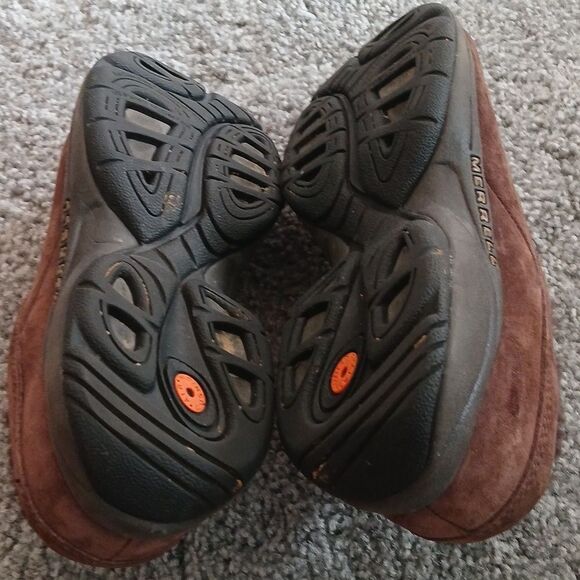 Merrell brown faux fur lined clogs  Sz 5 GUC - Picture 7 of 7